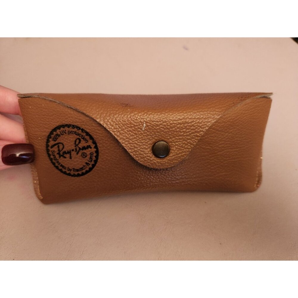 Ray Ban Brown Leather Glasses Case